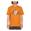 Volcom Lintell 1 Short Sleeve T-Shirt In Saffron
