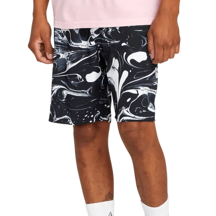Volcom Marble Mod 19 Boardshorts In Black 1 Volcom Marble Mod 19 Boardshorts In Black