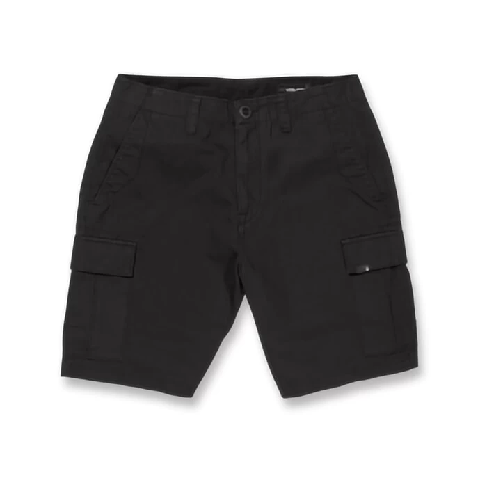 Volcom March Cargo Shorts In Black 1 Volcom March Cargo Shorts In Black