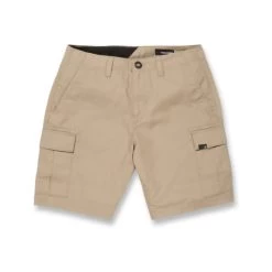 Volcom March Cargo Shorts In Khaki