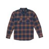 Volcom Netastone Flannel Long Sleeve Shirt In Navy