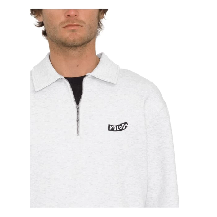 Volcom Nevermine Terry Sweatshirt In Bone Heather 3 Volcom Nevermine Terry Sweatshirt In Bone Heather - Image 3