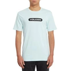 Volcom New Euro Short Sleeve T-Shirt In Resin Blue