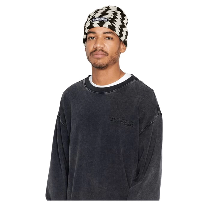 Volcom Ninetyfive Beanie In Dirty White 3 Volcom Ninetyfive Beanie In Dirty White - Image 3