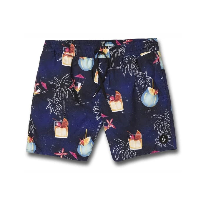 Volcom Novelty Trunk 17 Elasticated Boardshorts In Blueprint 1 Volcom Novelty Trunk 17 Elasticated Boardshorts In Blueprint