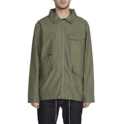 Volcom Peace Tribe Jacket In Army Green Combo