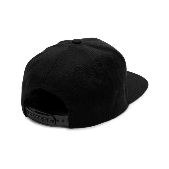 Volcom Quarter Twill Flat Peak Cap In Black 2 Volcom Quarter Twill Flat Peak Cap In Black - Image 2