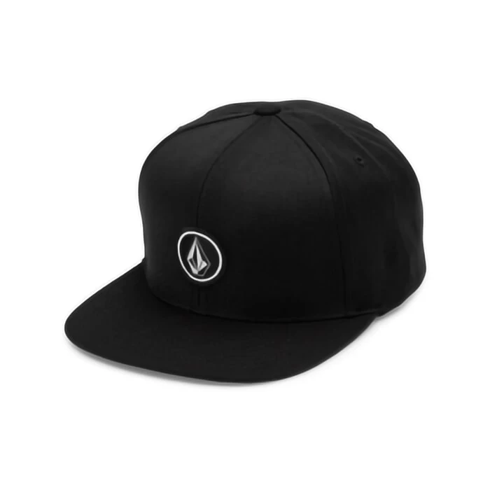 Volcom Quarter Twill Flat Peak Cap In Black 1 Volcom Quarter Twill Flat Peak Cap In Black