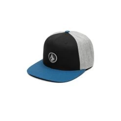 Volcom Quarter Twill Flat Peak Cap In Dark Blue
