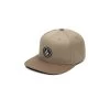 Volcom Quarter Twill Flat Peak Cap In Khaki