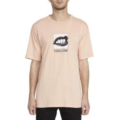 Volcom Reacher Short Sleeve T-Shirt In Reef Pink