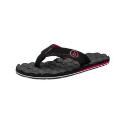 Volcom Recliner Jack Robinson Sandals In Ribbon Red
