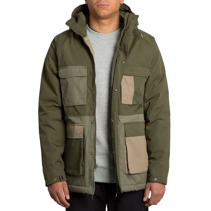 Volcom Renton Winter 5K Parka Jacket In Army Green Combo 4 Volcom Renton Winter 5K Parka Jacket In Army Green Combo - Image 4