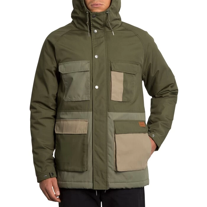 Volcom Renton Winter 5K Parka Jacket In Army Green Combo 5 Volcom Renton Winter 5K Parka Jacket In Army Green Combo - Image 5