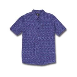 Volcom Rickshaw Short Sleeve Shirt In Blueprint