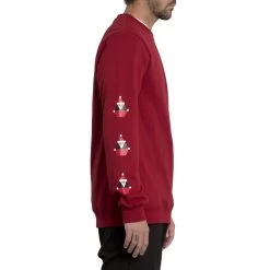 Volcom Santastone Sweatshirt In Deep Red -Volcom volcom santastone sweatshirt deep red a4641950 dre b2 fazcdyee38ndywxg