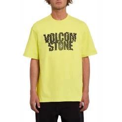 Volcom Shattered Loose Fit Short Sleeve T-Shirt In Limeade
