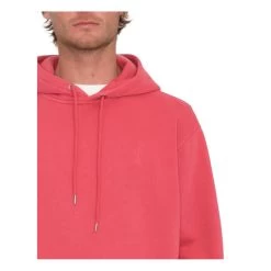 Volcom Single Stone Pullover Hoody In Washed Ruby -Volcom volcom single stone pullover hoody washed ruby a4112415 rby b2 ht80vv92vdtczlwr