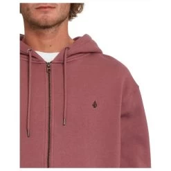 Volcom Single Stone Zipped Hoody In Rose Brown -Volcom volcom single stone zipped hoody rose brown a4812201 rsb b3 6gglr4bu8ojrsvdm