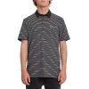 Volcom Smithers Short Sleeve Polo Shirt In Black