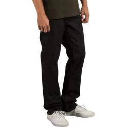 Volcom Solver Denim Jeans In Rinse -Volcom volcom solver denim straight fit jeans rinse a1931503 rns b2 vrbmegi2dbkjbflo