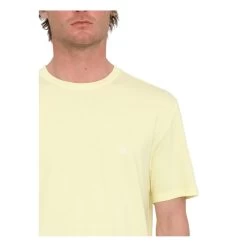Volcom Stone Blanks Short Sleeve T-Shirt In Aura Yellow -Volcom volcom stone blanks short sleeve t shirt aura yellow a3512326 aur b2 rj5xiffwhmhba8bm