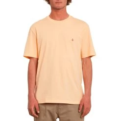 Volcom Stone Blanks Short Sleeve T-Shirt In Cream Blush