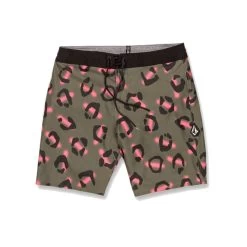 Volcom Stone Party Animals Stoney 19 Boardshorts In Military