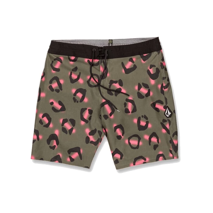 Volcom Stone Party Animals Stoney 19 Boardshorts In Military 1 Volcom Stone Party Animals Stoney 19 Boardshorts In Military