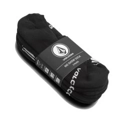 Volcom Stones 3 Pack No Show Socks In Black -Volcom volcom stones 3 pack no show socks black d6302005 blk b4 aa61pazk4qb5pwqi
