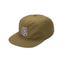 Volcom Stoney Stone Adjustable Flat Peak Cap In Old Mill