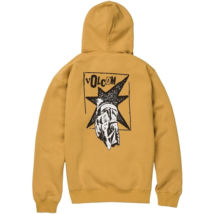 Volcom Strikehood Pullover Hoody In Honey Gold 1 Volcom Strikehood Pullover Hoody In Honey Gold