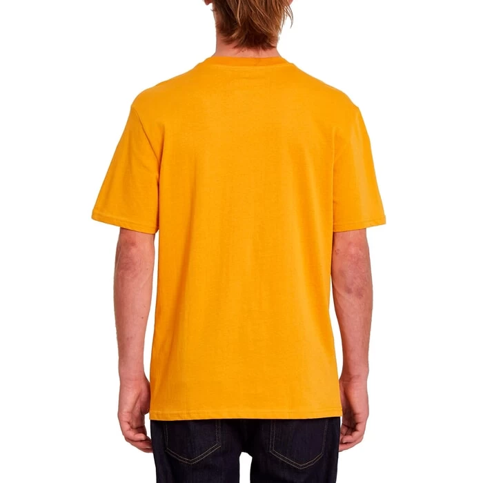 Volcom Striper Short Sleeve T-Shirt In Vintage Gold 2 Volcom Striper Short Sleeve T-Shirt In Vintage Gold - Image 2