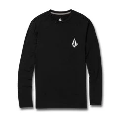 Volcom Taunt Long Sleeve Rash Vest In Black