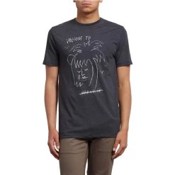 Volcom Tropical D Short Sleeve T-Shirt In Heather Black -Volcom volcom tropical d short sleeve t shirt heather black a5711851 hbk b2 ekwzjrargn0iluz3