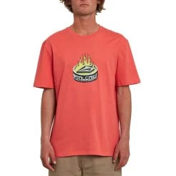 Volcom Tuna Short Sleeve T-Shirt In Cayenne