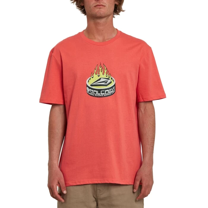 Volcom Tuna Short Sleeve T-Shirt In Cayenne 1 Volcom Tuna Short Sleeve T-Shirt In Cayenne
