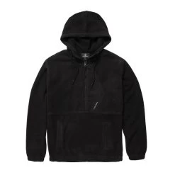 Volcom Unerstand Half Zip Pullover Hoody In Black