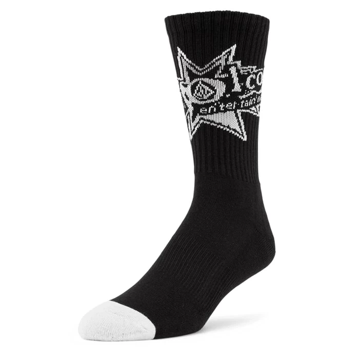 Volcom V Entertainment Noa Deane Crew Socks In Black 4 Volcom V Entertainment Noa Deane Crew Socks In Black - Image 4