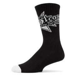 Volcom V Entertainment Noa Deane Crew Socks In Black 9 Volcom V Entertainment Noa Deane Crew Socks In Black -Volcom volcom v ent noa deane sock crew socks black d6332302 blk b4 bygyul9l2shswrvv