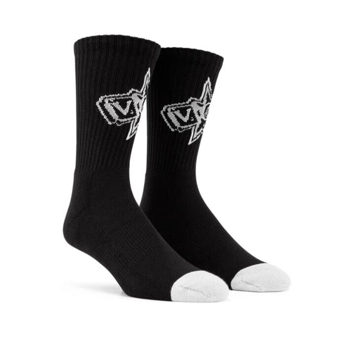 Volcom V Entertainment Noa Deane Crew Socks In Black 1 Volcom V Entertainment Noa Deane Crew Socks In Black