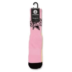 Volcom V Entertainment Crew Socks In Reef Pink -Volcom volcom v entertainment crew socks reef pink d6312301 rfp b5 djildnl8xsflbsdq