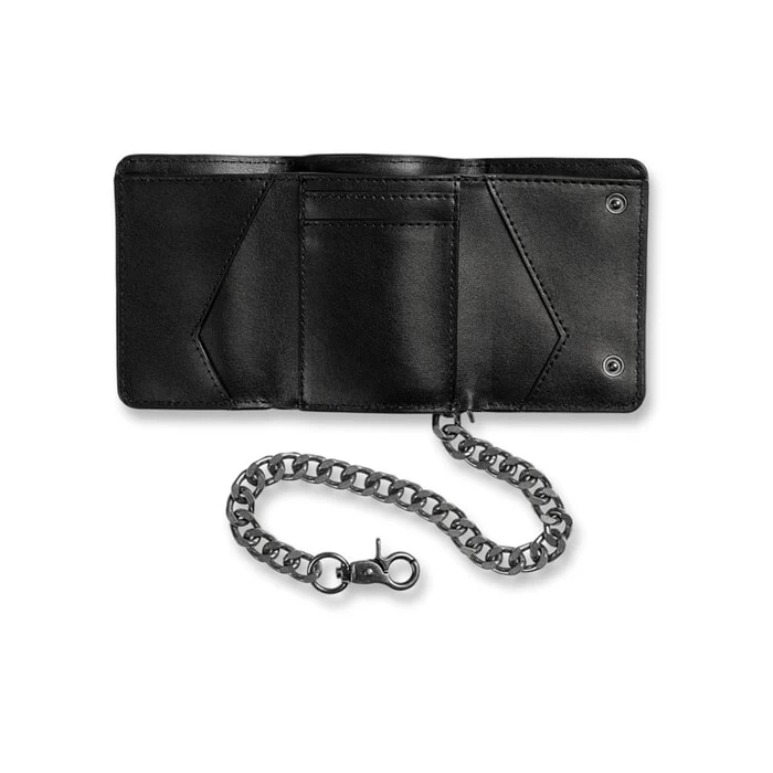 Volcom V Entertainment Leather Wallet In Black 3 Volcom V Entertainment Leather Wallet In Black - Image 3