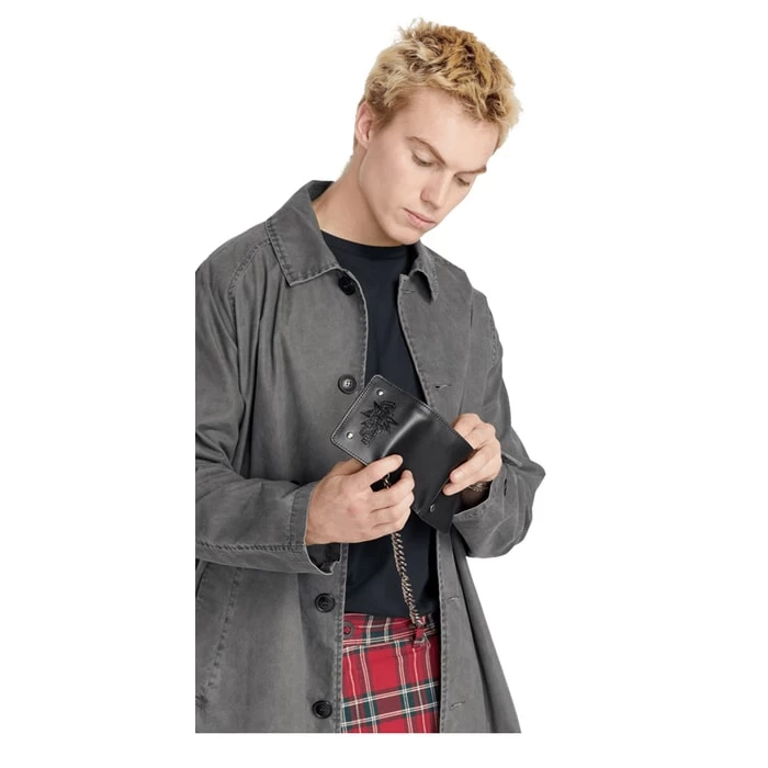 Volcom V Entertainment Leather Wallet In Black 4 Volcom V Entertainment Leather Wallet In Black - Image 4