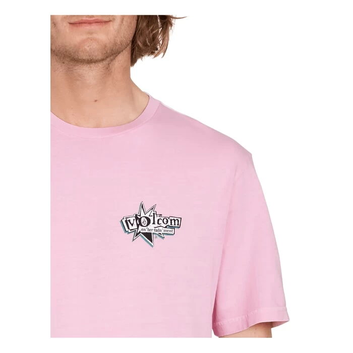 Volcom V Entertainment LP Short Sleeve T-Shirt In Reef Pink 3 Volcom V Entertainment LP Short Sleeve T-Shirt In Reef Pink - Image 3