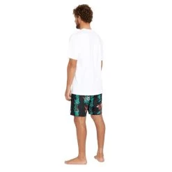 Volcom V Entertainment Pepper Stoney 17 Elasticated Boardshorts In Black -Volcom volcom v entertainment pepper stoney 17 elasticated boardshorts black a2522302 blk b2 9fu0trgur9wfqi09