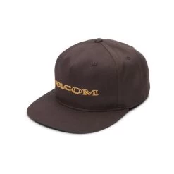 Volcom Volbaige Flat Peak Cap In Rinsed Black