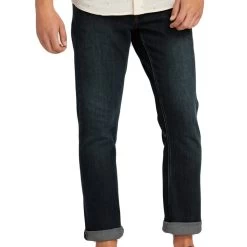 Volcom Vorta Denim Jeans In Vintage Blue