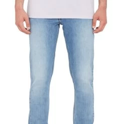 Volcom Vorta Denim Jeans In Wrecked Indigo