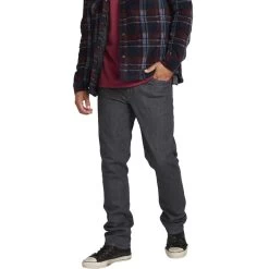 Volcom Vorta Denim Jeans In Dark Grey -Volcom volcom vorta denim slim fit jeans dark grey a1931501 dgr b2 7rskypez95v4owwq